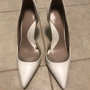 Zara white heels